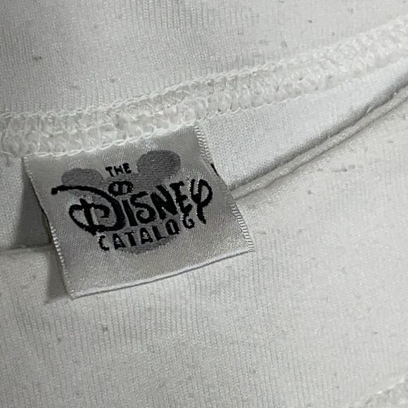 Vintage Disney Sweatshirt Women Large Fleece White BIG‎ M Mickey - Picture 3 of 13